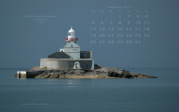 wallpaper Dezember 2011 - lighthouse Little Samphire Island (IRL)