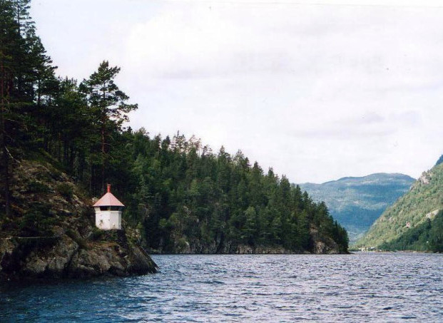 lighthouse Bandak in Norway