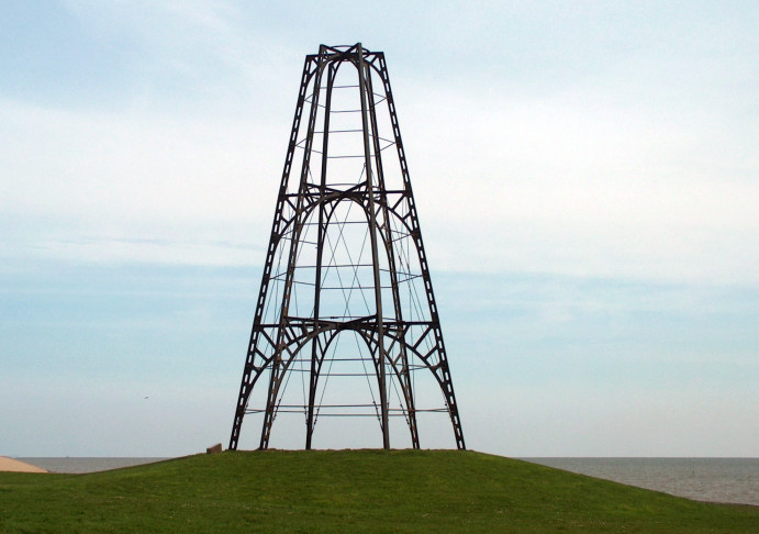 iron beacon Oosterend at Texel