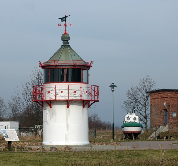 lighthouse Ranzow at its new place in Arkona