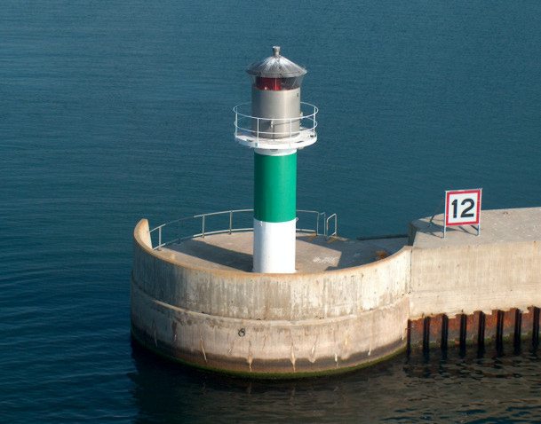 Steuerbord-pier light Visby (Gotland)