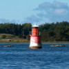 Zum Leuchtturm Fårösund Södra (Gotland)