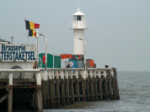 eastern pier light Blankenberge