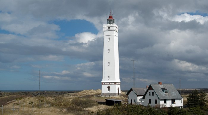 lighthouse Blåvandshuk from the beach
