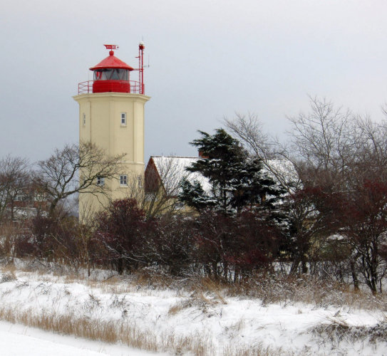 lighthouse Westermarkelsdorf on Fehmarn island
