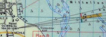 section of a nautical chart