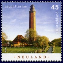 stamp lighthouse Neuland