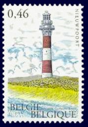 stamp lighthouse Nieuwpoort